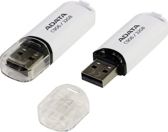 Adata C906 32GB USB 2.0 Stick Μαύρο