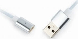 Cablexpert Magnetic / Regular USB to Lightning / Type-C / micro USB 1m Cable Gray (CC-USB2-AMLM31-1M)