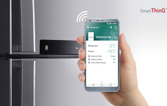 LG Frigider cu două uși 438lt Total NoFrost Î178xL70xA73cm. Alb GTB574SHHZD