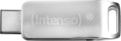 Intenso cMobile Line 64GB USB 3.1 Stick με σύνδεση USB-C Ασημί