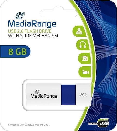 MediaRange 8GB USB 2.0 Stick Silver