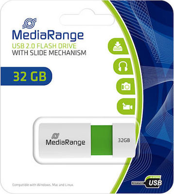 MediaRange 32GB USB 2.0 Stick Weiß