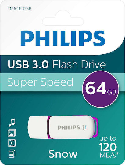 Philips Snow 64GB USB 3.0 Stick White