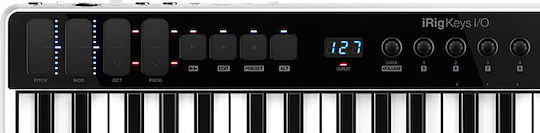 IK Multimedia Midi-Tastatur iRig Keys I/O 49 Keys mit 49 Tasten Silber