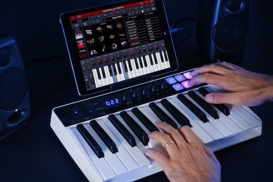 IK Multimedia Midi Keyboard iRig Keys I/O 25 Keys with 25 Keys Silver