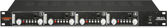 Warm Audio WA-412 Microphone Preamplifier 4 Channels with Phantom Power and 4 XLR Inputs