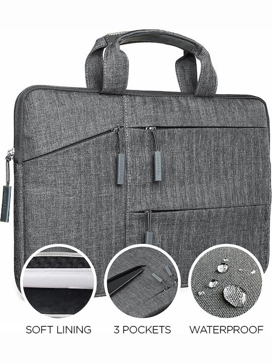 Satechi Water-Resistant Universal Laptop Bag for Carrying Tablet Laptop MacBook Up to 15 Inches Gray