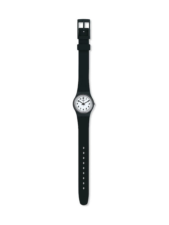 Swatch Something Black Watch with Battery Mechanism