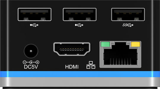 Icy Box USB-C Docking Station with HDMI 4K Ethernet Black (IB-DK2101-C)