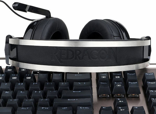 Redragon Talos 7.1 Over Ear Gaming Headset cu conexiune USB Negru