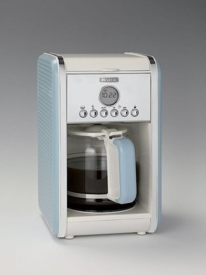 Ariete Vintage Προγραμματιζόμενη Καφετιέρα Φίλτρου 960W Light Blue