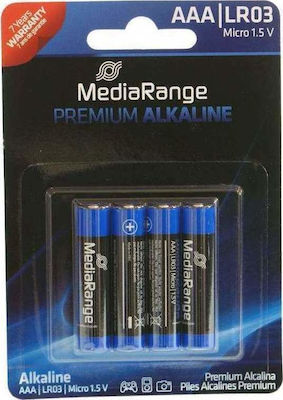 MediaRange Premium Αλκαλικές Μπαταρίες AAA 1.5V 4τμχ