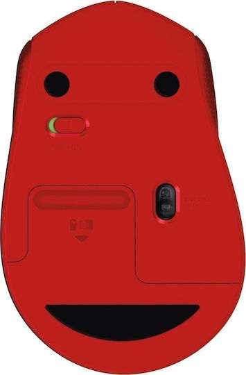 Logitech M330 Silent Plus Kabellos Mini Maus Rot