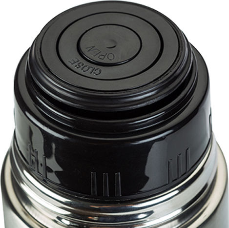 Nava Valve Lid-Cup Bottle Thermos Stainless Steel 350ml Silver with Cap-Cup