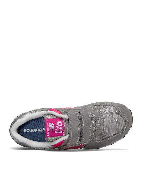 Lifestyle Παιδικά Sneakers με Σκρατς Γκρι