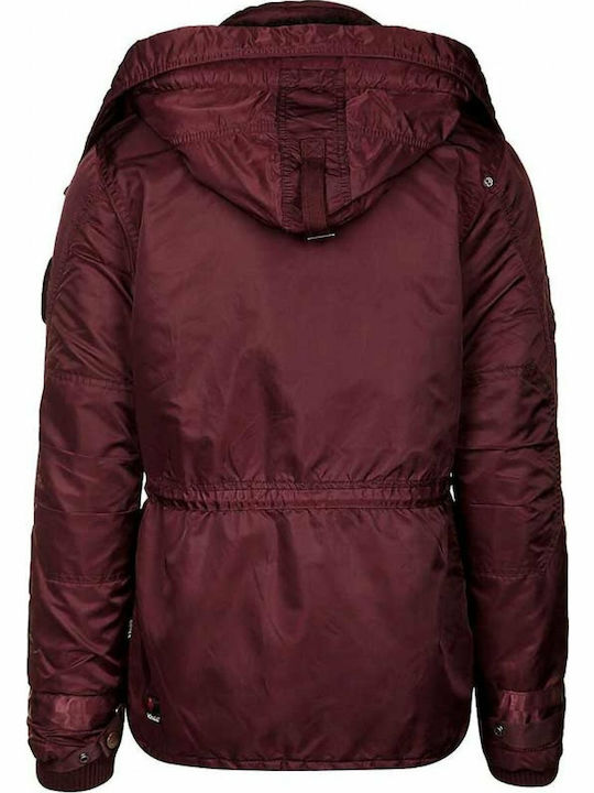 Khujo Ivar 2014JK153 Bordeaux Men's Winter Jacket Burgundy 2014JK153-628