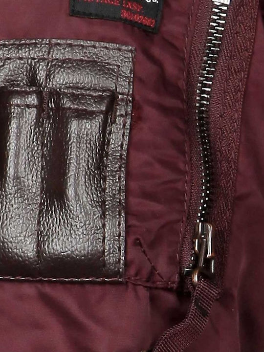 Ivar 2014JK153 Bordeaux Winter Jacket Burgundy