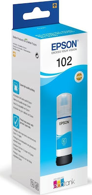 Epson 102 Μελάνι Εκτυπωτή InkJet Κυανό (C13T03R240)