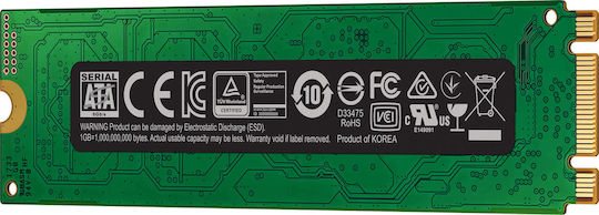 Samsung 860 Evo M.2 SSD 2TB τύπου M.2 με σύνδεση SATA III MZ-N6E2T0BW