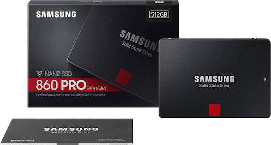 Samsung 860 Pro SSD 512GB 2.5'' SATA III MZ-76P512B/EU