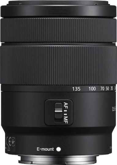 Sony Crop Φωτογραφικός Φακός E 18-135mm f/3.5-5.6 OSS Tele Zoom / Wide Angle Zoom για Sony E Mount Μαύρος
