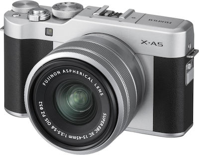 Fujifilm Spiegellose Kamera X-A5 Crop Frame Kit (XC 15-45mm F3.5-5.6 OIS PZ)