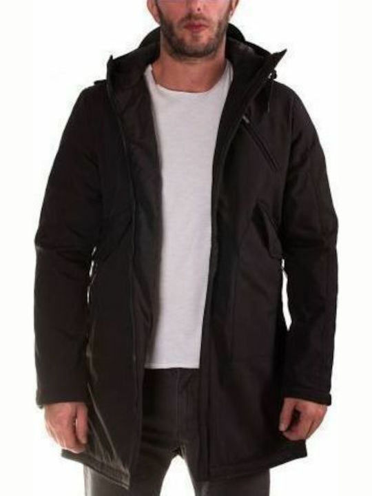 Splendid Men's Winter Parka Jacket Black