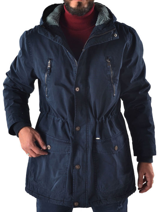 Winter Jacket Parka Navy Blue