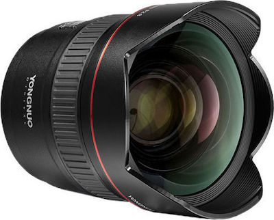 Yongnuo Full Frame Φωτογραφικός Φακός YN 14mm f/2.8 Wide Angle για Canon EF Mount Black