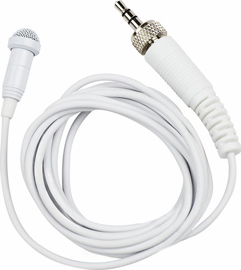 Tascam TM-10L Condenser (Small Diaphragm) Microphone 3.5mm Πέτου, Clip On Journalistic in White Color