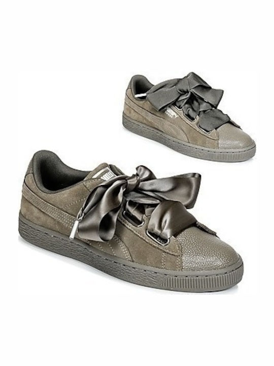 PUMA Suede Heart Bubble Sneakers Graue PUMA Suede Heart Bubble Sneakers Graue