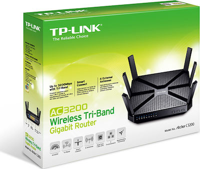 TP-LINK Archer C3200 v1 Wireless Router with 4 Gigabit Ethernet Ports
