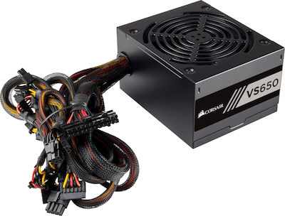 Corsair VS White Series VS650 650W Τροφοδοτικό Υπολογιστή Full Wired 80 Plus Standard