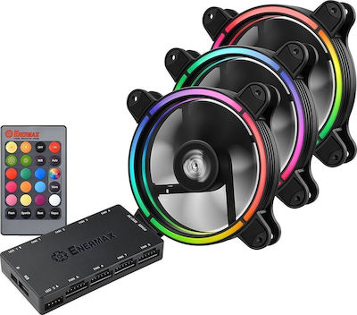 Enermax T.B. RGB Case Fan 120mm (1500rpm / 47.53cfm) με Σύνδεση 6-Pin 3τμχ