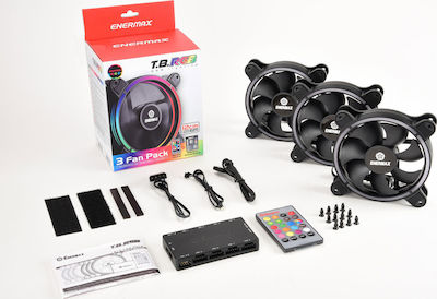 Enermax T.B. RGB Case Fan 120mm (1500rpm / 47.53cfm) με Σύνδεση 6-Pin 3τμχ