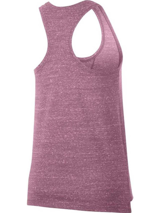 Nike Vintage Damen Sportlich Baumwolle Bluse Ärmellos Rosa