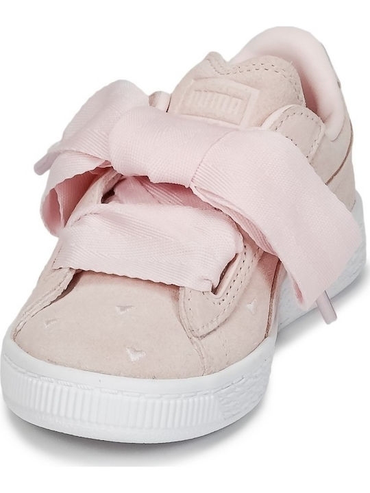 Puma Παιδικό Sneaker Suede Heart Valentine PS Ροζ
