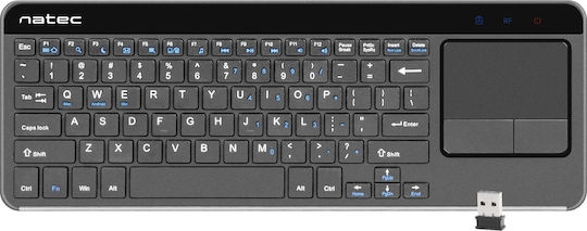 Natec NKL-0968 Fără fir Tastatură cu touchpad Engleză US