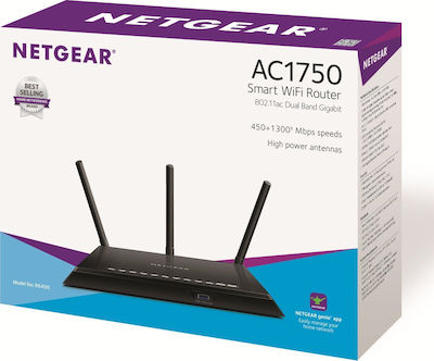 NetGear R6400 Wireless Router Wi‑Fi 5 with 4 Gigabit Ethernet Ports
