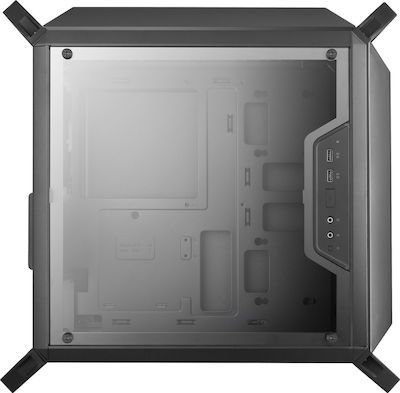 CoolerMaster MasterBox Q300P Gaming Mini Tower Κουτί Υπολογιστή με Πλαϊνό Παράθυρο και RGB Φωτισμό Μαύρο