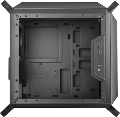 CoolerMaster MasterBox Q300P Gaming Mini Tower Κουτί Υπολογιστή με Πλαϊνό Παράθυρο και RGB Φωτισμό Μαύρο