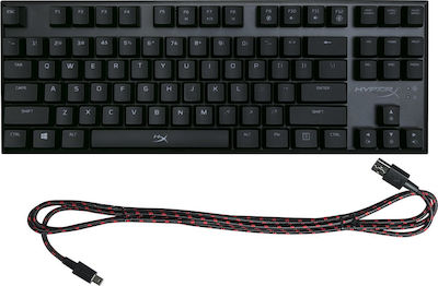 HyperX Alloy FPS Pro Gaming Πληκτρολόγιο Tenkeyless με Cherry MX Red διακόπτες και Φωτιζόμενα πλήκτρα (Αγγλικό US)