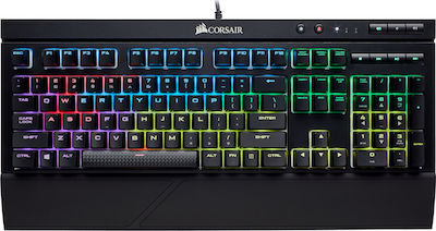 Corsair K68 RGB Gaming Tastatură mecanică cu Cherry MX Red switch-uri și iluminare RGB (Engleză UK)