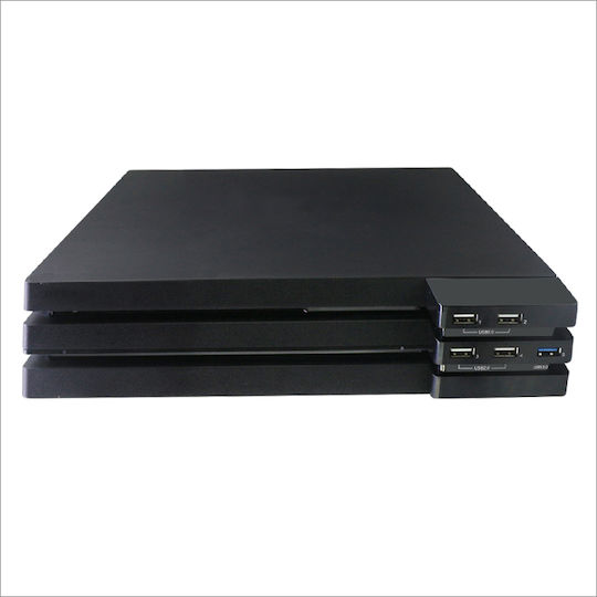 Dobe P4 Pro USB Hub 5 Порта TP4-832 USB Hub за PS4 Черен