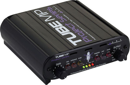 ART Pro Audio Tube MP Project Series Tube Microphone Preamplifier Mono with Phantom Power & 1 XLR Input