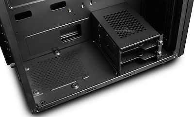 Deepcool D-Shield V2 Midi Tower Κουτί Υπολογιστή με Πλαϊνό Παράθυρο Μαύρο