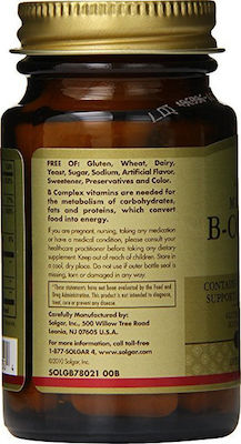 Solgar Megasorb Vitamin B-Complex Vitamin for Energy, Immune System Boost, Hair, Skin & Nails 50 tabs