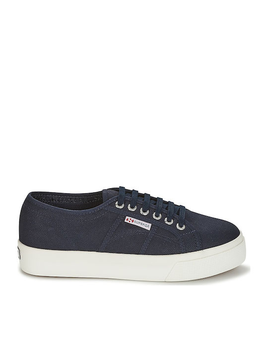 Superga 2730 Cotu Flatforms Sneakers Navy Blue