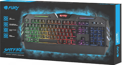 Fury Spitfire RGB Gaming Tastatur mit RGB-Beleuchtung (Englisch US)