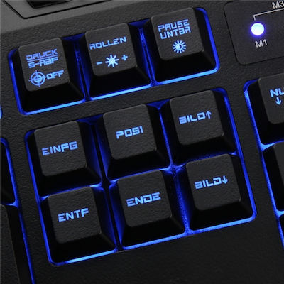 Sharkoon Skiller Pro Гейминг Клавиатура с Мембрана суичове и Подсветени клавиши (Английски US) Черен